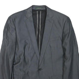 ZARA MAN Mens Grey Slim S Jacket Cotton Blend Tailored Button Plain Classic