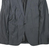 ZARA MAN Mens Grey Slim S Jacket Cotton Blend Tailored Button Plain Classic