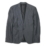 ZARA MAN Mens Grey Slim S Jacket Cotton Blend Tailored Button Plain Classic