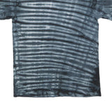 Womens Black Tie Dye Turtle Graphic T-Shirt M Crew Neck Short Sleeve Cotton