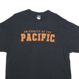 MV SPORT Mens Black University Of The Pacific Graphic T-Shirt XL Short Sleeve
