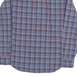 TOMMY HILFIGER Mens Blue & Red Check Shirt M Button-Down Collar Long Sleeve