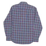 TOMMY HILFIGER Mens Blue & Red Check Shirt M Button-Down Collar Long Sleeve