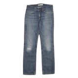 LEVI'S 511 SLIM Mens Jeans Blue Slim Straight Denim Medium W31 L34 Zip Cotton