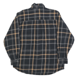 MOOSE CREEK Mens Black & Brown Check Shirt M Cotton Blend Casual Button-Down