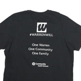 ADIDAS Mens Black Warren Township Graphic T-Shirt XL Short Sleeve Crew Neck