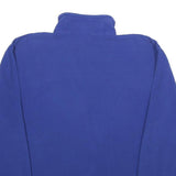 THE NORTH FACE Mens Blue Plain Pullover Jumper Crew Neck Basic Knit L Fleece