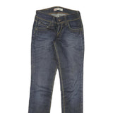 LEVI'S 473 Womens Jeans Blue Slim Skinny Denim Dark W24 L30 Stretch Cotton Blend