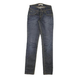 LEVI'S 473 Womens Jeans Blue Slim Skinny Denim Dark W24 L30 Stretch Cotton Blend