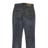 LEVI'S 473 Womens Jeans Blue Slim Skinny Denim Dark W24 L30 Stretch Cotton Blend