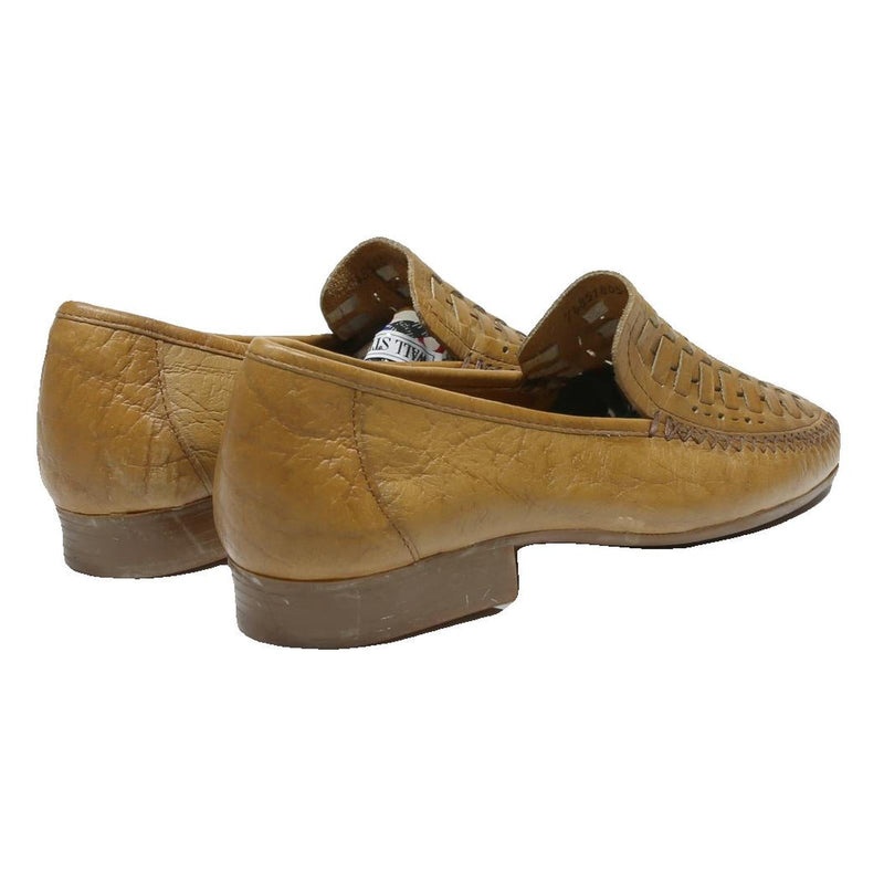 SIOUX Mens Leather Loafer Shoes Tan UK 10 Classic Comfort Stylish Footwear