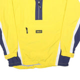 ODLO Mens Yellow & Navy Half Zip Polyester Track Jacket M Sport Activewear