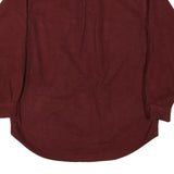 FIELD & STREAM Mens Maroon Plain Long Sleeve Shirt M Cotton Blend Casual