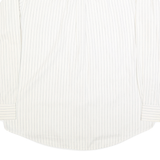 AVIREX Mens White & Black Stripe Cotton Shirt XL Classic Casual Button-Up