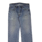 LEVI'S 501 Mens Jeans Blue Regular Straight Denim Medium W31 L30 Classic Button