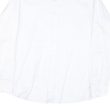 PIERRE CARDIN Mens White Shirt S Button Collar Classic Fit Formal Cotton Blend
