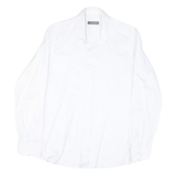 PIERRE CARDIN Mens White Shirt S Button Collar Classic Fit Formal Cotton Blend