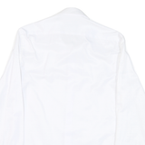 PIERRE CARDIN Mens White Shirt S Button Collar Classic Fit Formal Cotton Blend