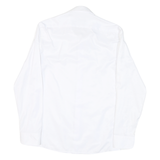 PIERRE CARDIN Mens White Shirt S Button Collar Classic Fit Formal Cotton Blend