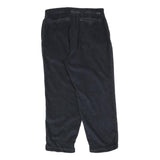 NAUTICA Mens Cotton Blend Blue Relaxed Straight Trousers W36 L30 Casual Zip