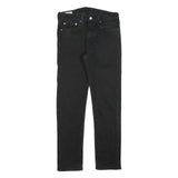 LEVI'S 502 Big E Mens Slim Black Denim Dark W31 L29 Stretch Jeans