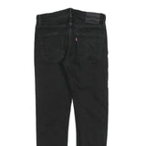 LEVI'S 502 Big E Mens Slim Black Denim Dark W31 L29 Stretch Jeans
