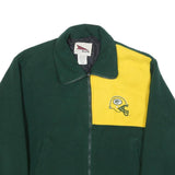 PRO ELITE Green Bay Packers Mens Green & Yellow Logo Track Jacket L Polyester