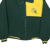 PRO ELITE Green Bay Packers Mens Green & Yellow Logo Track Jacket L Polyester