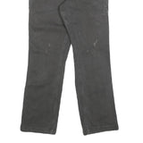 CARHARTT Mens Jeans Black Relaxed Straight Denim W28 L30 Workwear Zip Closure
