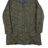 BOGNER Womens Green Quilted Jacket 2XL Polyester Puffer Zip Hooded Warm