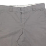 DICKIES Mens Shorts Grey Casual Cotton Blend L W36 Workwear Pocketed
