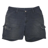 CARHARTT Womens Shorts Black Cargo Cotton Blend M W32 Durable Casual Fit