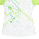 IXS Womens White & Lime Graphic Cycling Jersey S Short Sleeve Zip Neck Sports