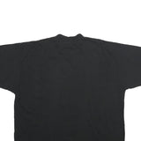 BUGLE BOY Mens Black T-Shirt L Short Sleeve Crew Neck Pocket Plain Cotton