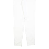 7 FOR ALL MANKIND Womens Slim White Denim Jeans W32 L32 Zip Cotton Blend Stretch