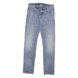 CARHARTT Mens Slim Blue Denim Jeans W29 L32 Zip Closure Casual Style