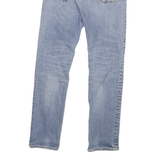 CARHARTT Mens Slim Blue Denim Jeans W29 L32 Zip Closure Casual Style