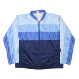 COSPO Mens Blue & Light Blue Colourblock Zip Jacket L Polyester Blend Sportswear
