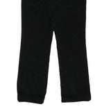 CALVIN KLEIN JEANS Womens Black Cotton Blend Regular Straight Trousers W36 L30