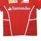 PUMA Mens Red Ferrari Formula 1 Racing Graphic T-Shirt S Short Sleeve V-Neck