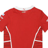 PUMA Mens Red Ferrari Formula 1 Racing Graphic T-Shirt S Short Sleeve V-Neck