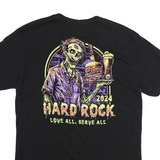 HARD ROCK CAFE Mens Black Graphic T-Shirt M Short Sleeve Crew Neck 2024 Orlando