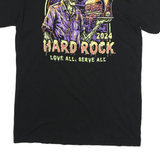 HARD ROCK CAFE Mens Black Graphic T-Shirt M Short Sleeve Crew Neck 2024 Orlando