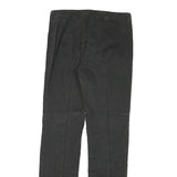 NORTH SAILS Womens Cotton Blend Black Regular Fit Straight Leg Trousers W28 L29