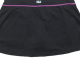 FILA Womens Black Poly Mini Skort Polyester Blend Sportswear Size M Fitness