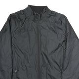NIKE Mens Black Jacket M Polyester Zip Plain Lightweight Sportswear