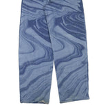 WILDFABLE Womens Jeans Blue Regular Straight Denim Light W28 L32 Unique Pattern