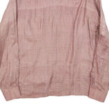 BIG BOSS Mens Pink & White Checked Shirt M Casual Long Sleeve Lightweight