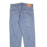 LEVI'S 505 Mens Jeans Blue Regular Straight Denim Light W34 L32 Classic Fit Zip