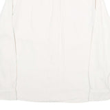 LEVI'S Womens White & Cream Cotton Blend Shirt L Casual Classic Button Up